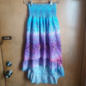 4/$25 GIRLS OMBRE TIE DYE FLORAL FESTIVAL DRESS